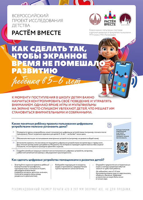 Плакат. Цифровизация 5-6 лет